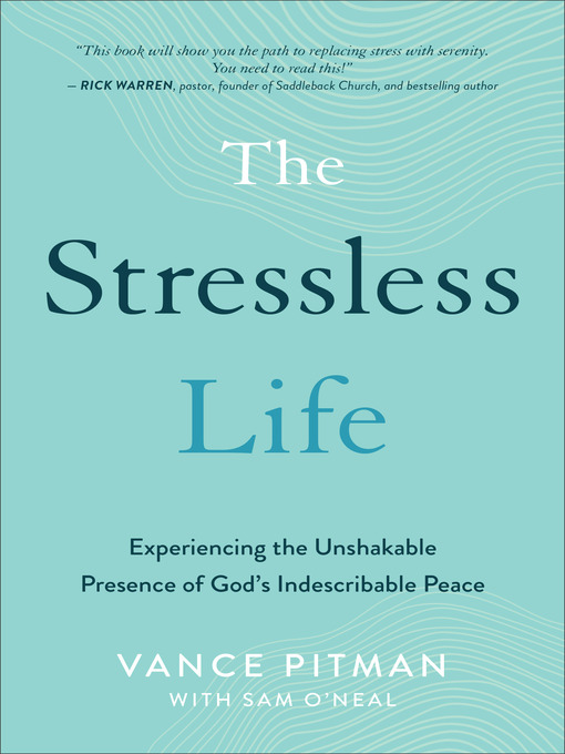 Title details for The Stressless Life by Vance Pitman - Available